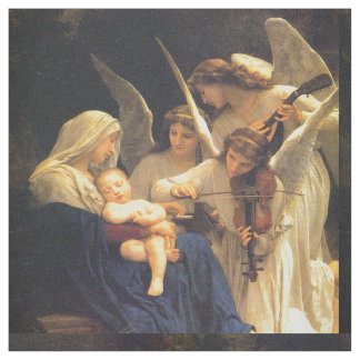 Tissu Chanson des anges, William-Adolphe Bouguereau