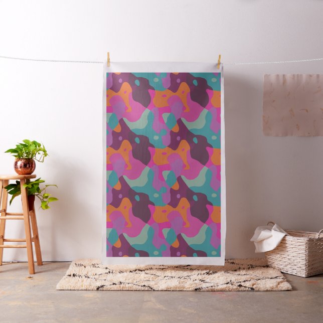 Tissu Chaos dans de rétros couleurs (In Situ)