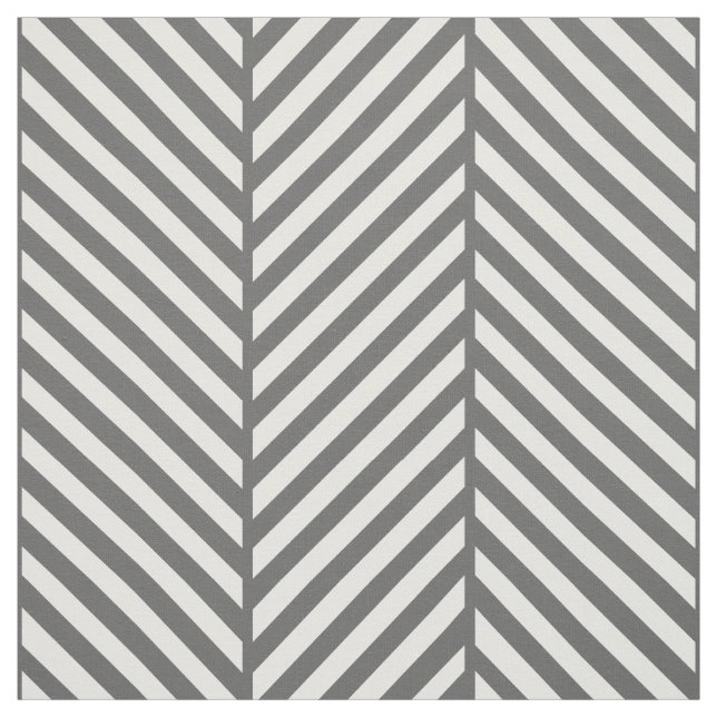 Tissu Charbon Gris Herringbone Grande échelle (Échantillon)