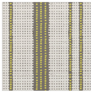 Tissu Charbon jaune Géométrique Grille Moderne tricot cr