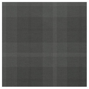 Tissu Charchoal foncé, plaid noir/gris de gris, de