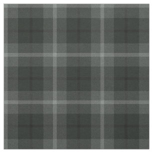 Tissu Charchoal, gris, plaid noir/blanc de gris, de