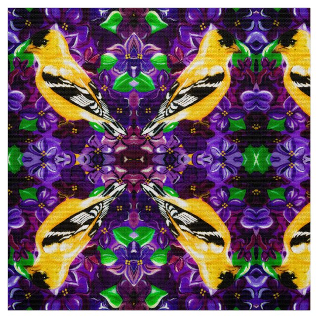 Tissu Chardonneret heureux (Échantillon)