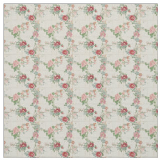 Tissu Charme de jardin rustique Rose