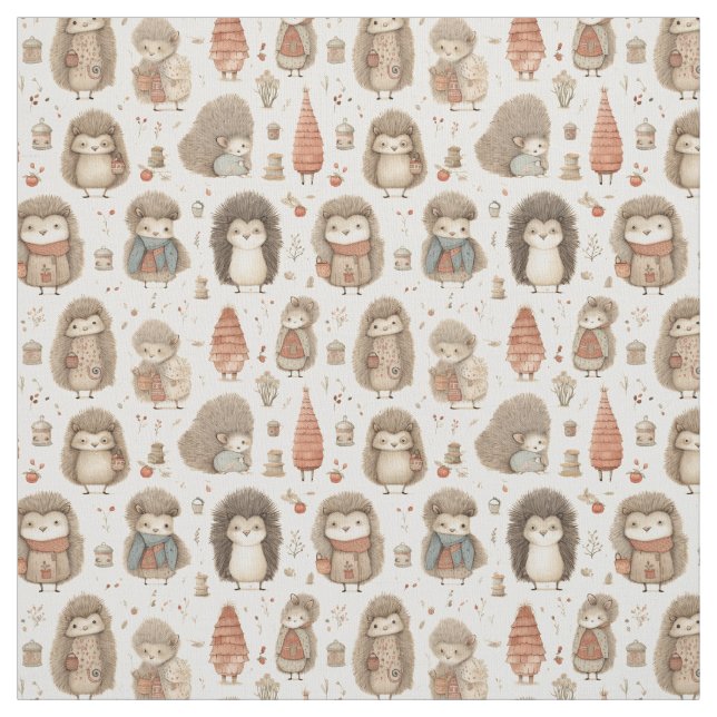 Tissu Charme Spikey : Whimsy Hedgehog (Échantillon)