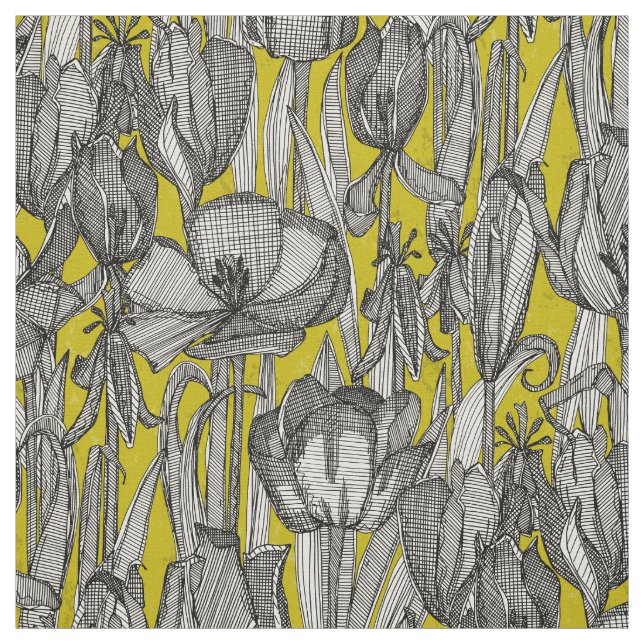 Tissu chartreuse de pourriture des tulipes (Échantillon)