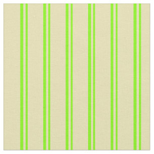 Tissu Chartreuse et Motif à linge de couleur Tan