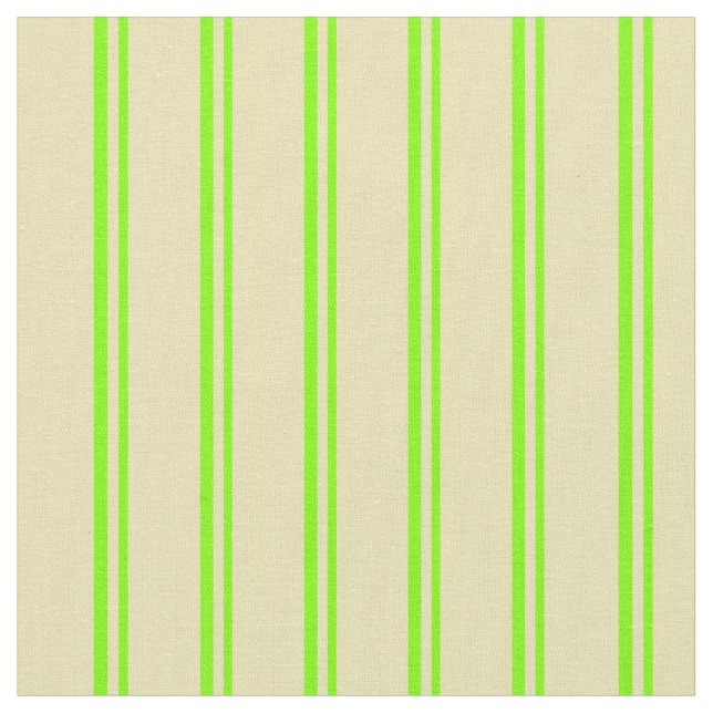 Tissu Chartreuse et Motif à linge de couleur Tan (Fermer)