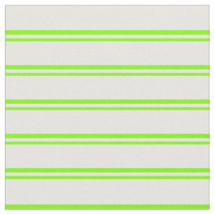 Tissu Chartreuse et Motif blanc de Stripes