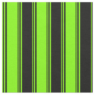 Tissu Chartreuse et Motif noir