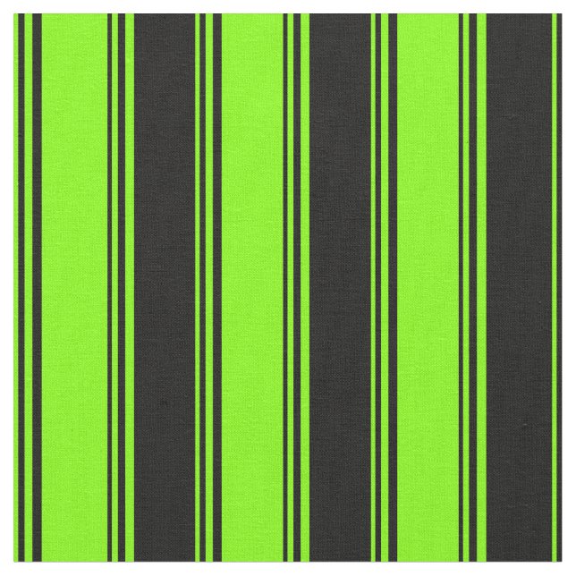 Tissu Chartreuse et Motif noir (Fermer)