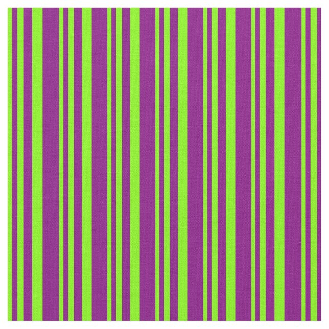 Tissu Chartreuse et rayures pourpres (Fermer)