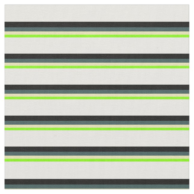 Tissu Chartreuse, Tan, gris ardoise foncé, noir et blanc (Fermer)