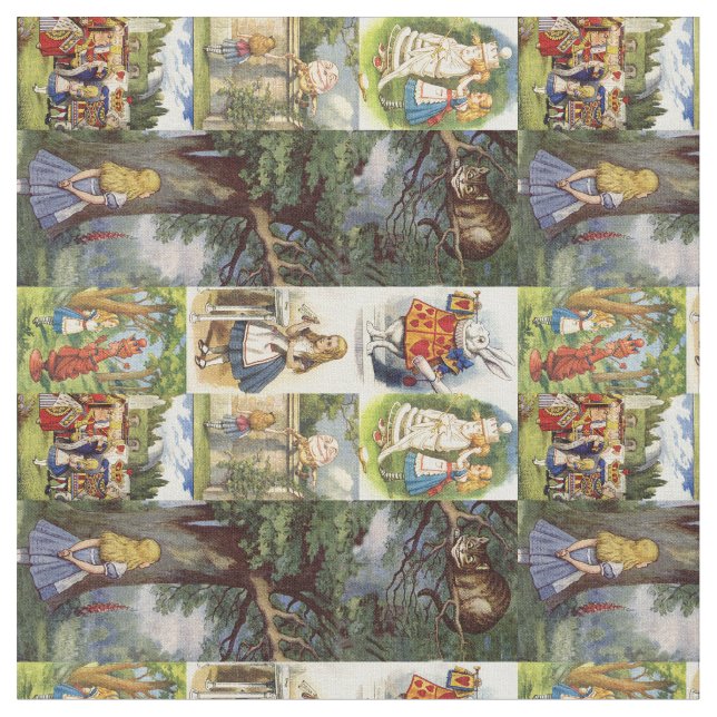 Tissu Chat de Cheshire de tissus au pays des merveilles (Fermer)