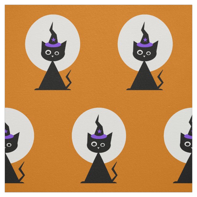 Tissu +[ Chat d'Halloween ]+ (Échantillon)