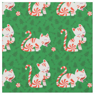 Tissu Chat mignon de sucre de canne