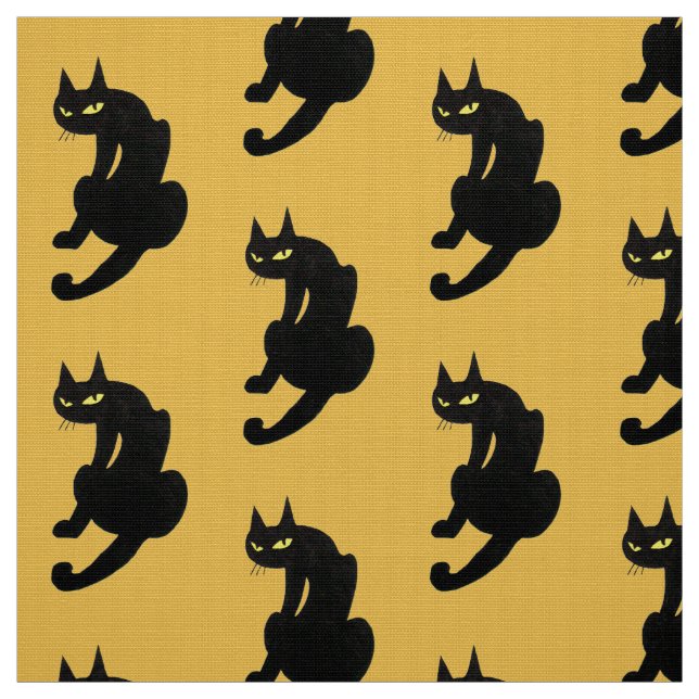 TISSU CHAT NOIR (Échantillon)