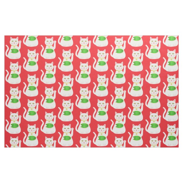 Tissu Chat Oriental Lucky (Fat Quarter)