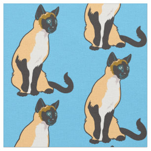Tissu Chat siamois