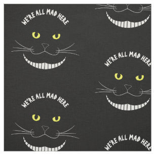 Tissu Chat transparent de sourire de Cheshire avec les
