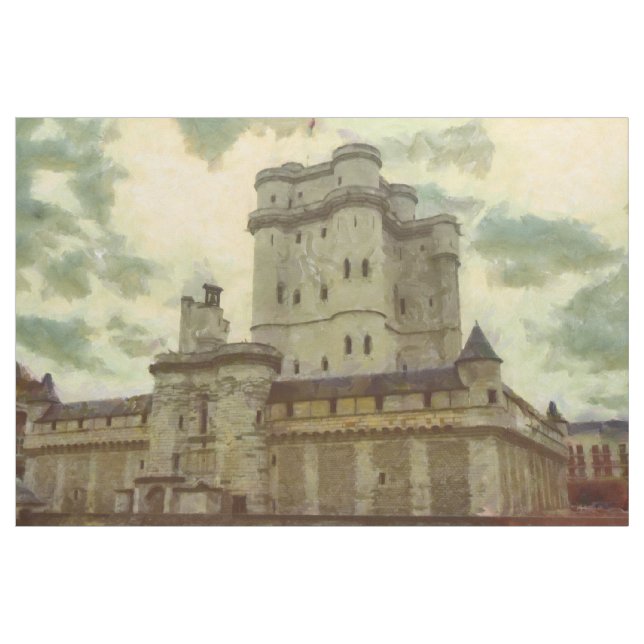 Tissu Château de Vincennes, peinture de Paris (Yard)