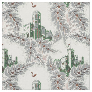 Tissu Châteaux médiévaux vintages Motif