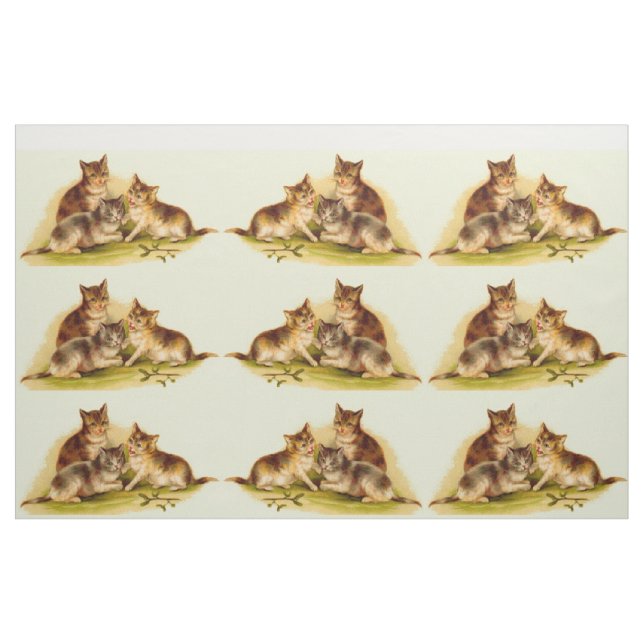Tissu chatons victoriens (Fat Quarter)