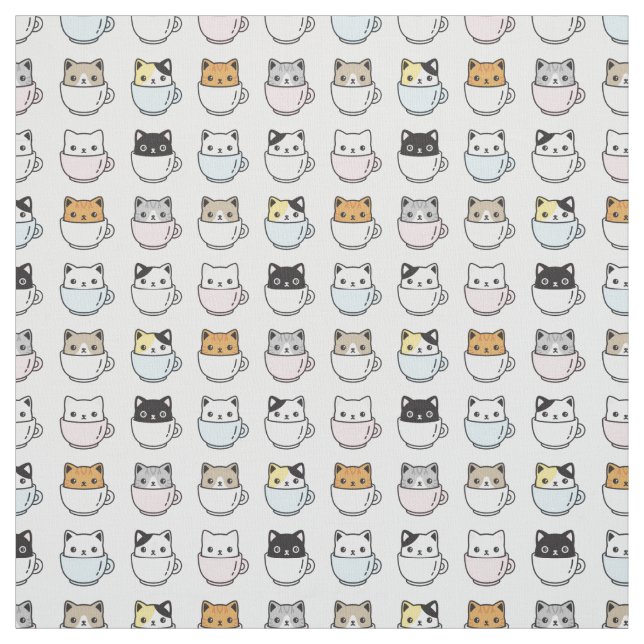 Tissu Chats en Teups (Échantillon)