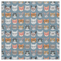 Chats mignons portant le motif en verre