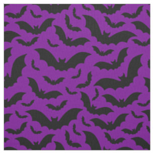 Tissu chauve-souris vampire halloween gothique violet