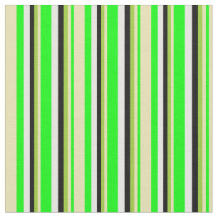 Tissu Chaux, Tan, Vert, Noir et Blanc