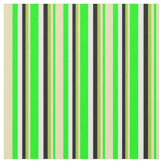 Tissu Chaux, Tan, Vert, Noir et Blanc (Fermer)
