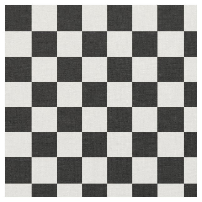 Tissu Checkered noir et blanc (Fermer)