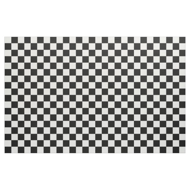 Tissu Checkered noir et blanc (Fat Quarter)