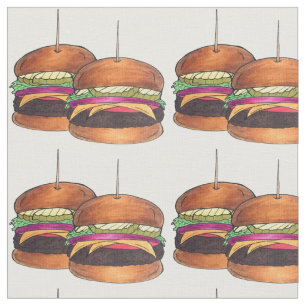 Tissu Cheeseburger Hamburger Sliders Bar Food App