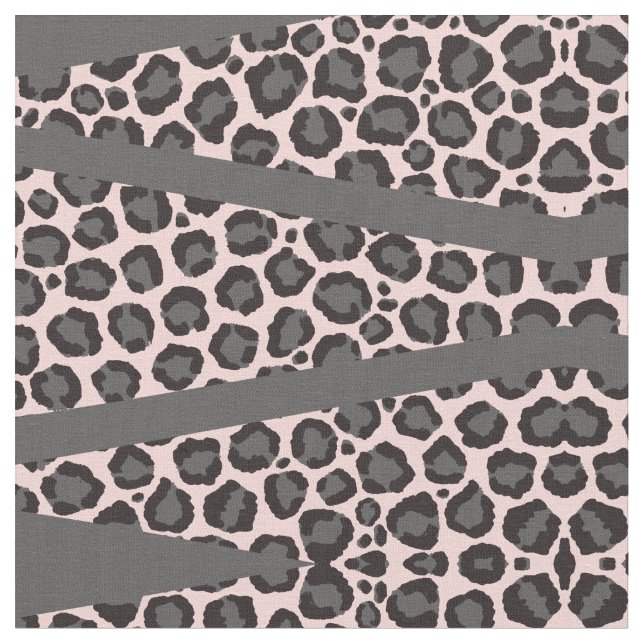 Tissu Cheetah Léopard rose Fille Chic (Fermer)