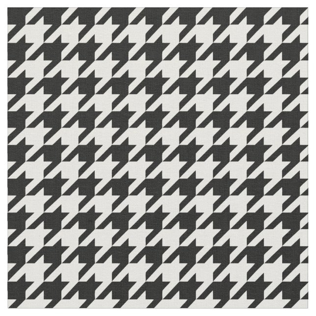 Tissu Chèque de socle noir blanc classique (Fermer)