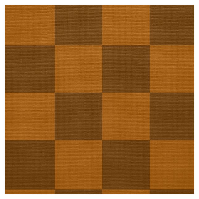 Tissu Chestnut Brown Checker foncé (Échantillon)