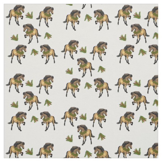 Tissu Cheval à allure Nouvelle Vogue Noël (Échantillon)