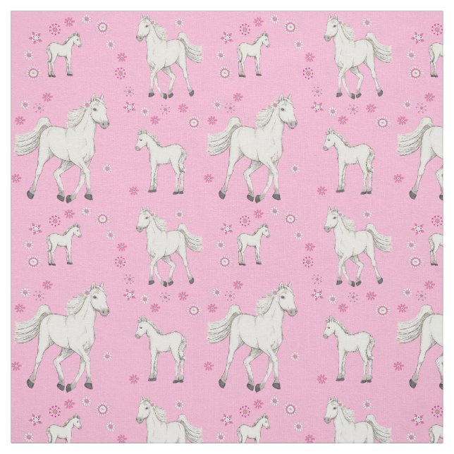 Tissu Cheval blanc (Échantillon)