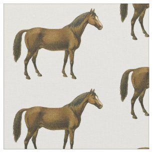 Tissu Cheval de baie vintage