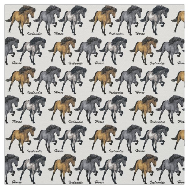 Tissu Cheval d'islandais de mode de nouvelle (Échantillon)