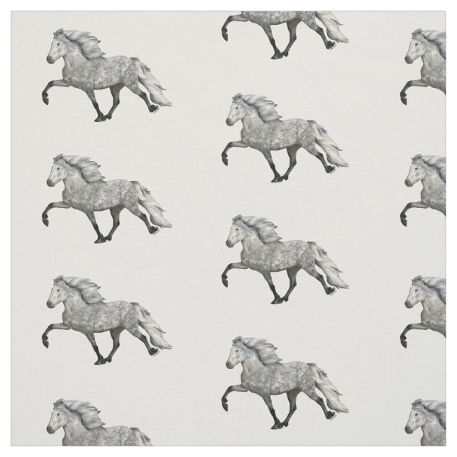 Tissu Cheval islandais charismatique (Échantillon)
