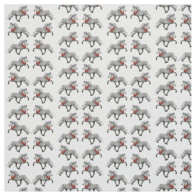 Tissu Cheval islandais de Noël (Échantillon)