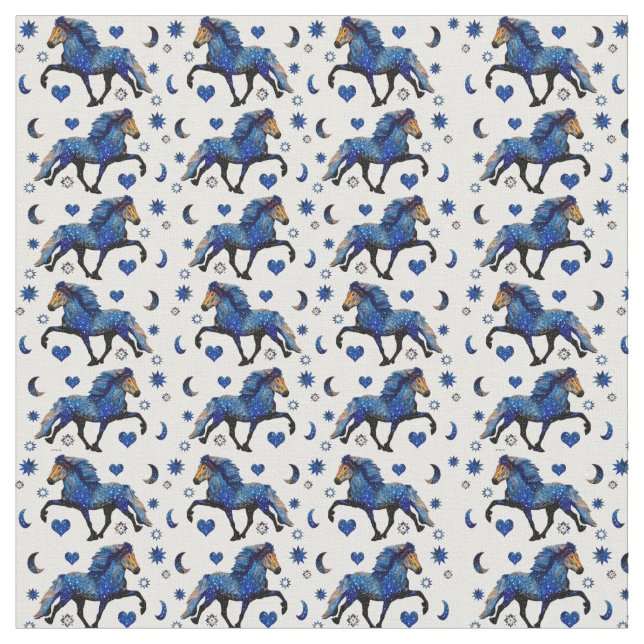 Tissu Cheval islandais Stary Night (Fermer)