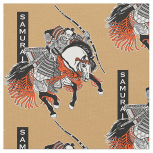 Tissu Cheval japonais de samouraï