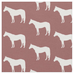 Tissu Cheval Motif en rouge Choisissez votre couleur