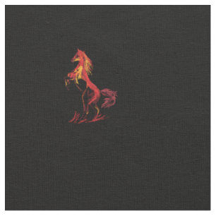 Tissu Cheval Rouge