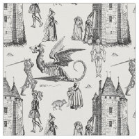 chevalier squelette dragon gothique médiéval toile