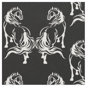 Tissu chevaux